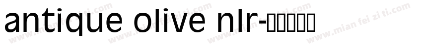 antique olive nlr字体转换